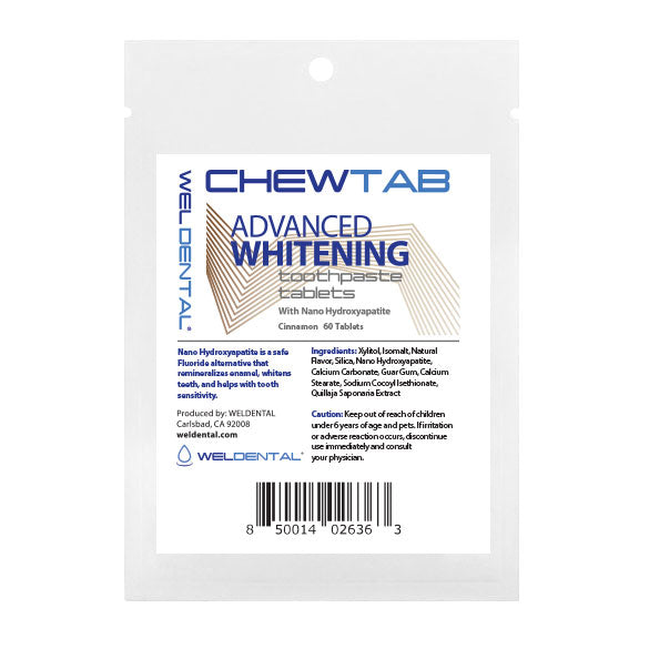 Chewtab Advanced Whitening with Nano Hydroxyapatite, Bottles and Refills