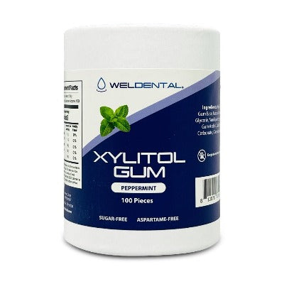 plastic free packaged peppermint xylitol gum